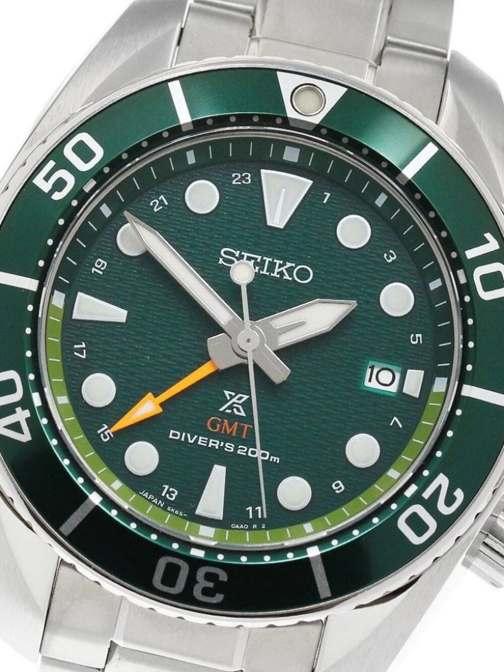 SEIKO Prospex Diver SBPK001/5K65-0AA0 GMT green Dial Solar Powered Men's
